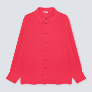 Fiorella Rubino - Camisa de color de viscosa ECOVERO™ - Rojo