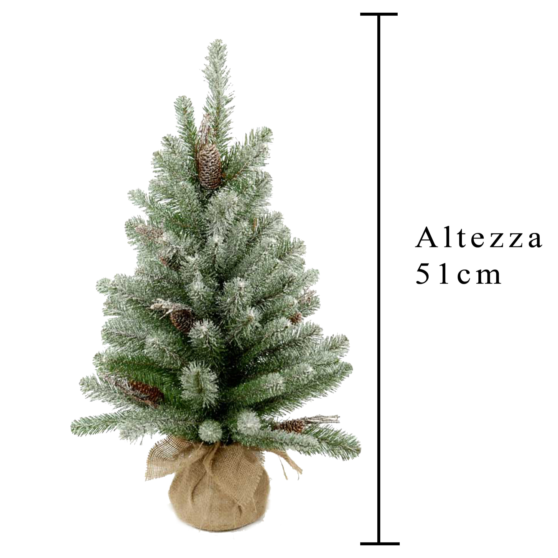 Abete Natalizio - Pezzi 3 - 27xH48x27cm - Bianchi Dino SpA