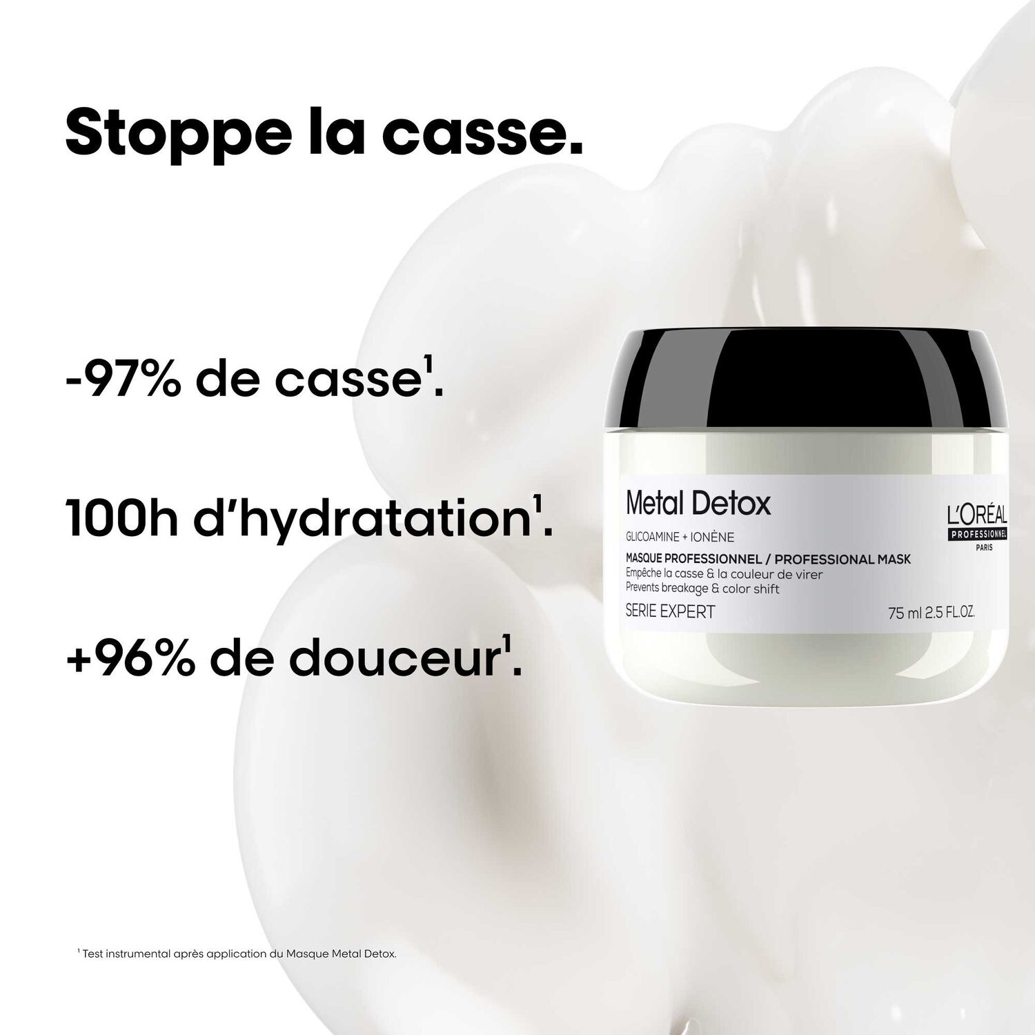 Metal Detox - Masque Protecteur pour Cheveux Sensiblisés et Cassants 75 ml