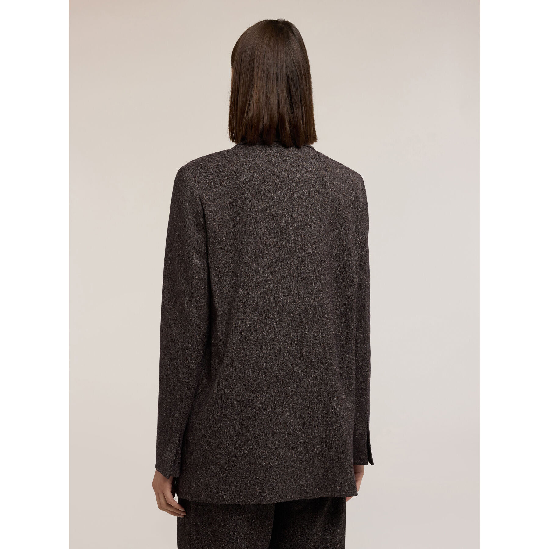 Motivi - Blazer estructurado cruzado en poliviscosa - Gris