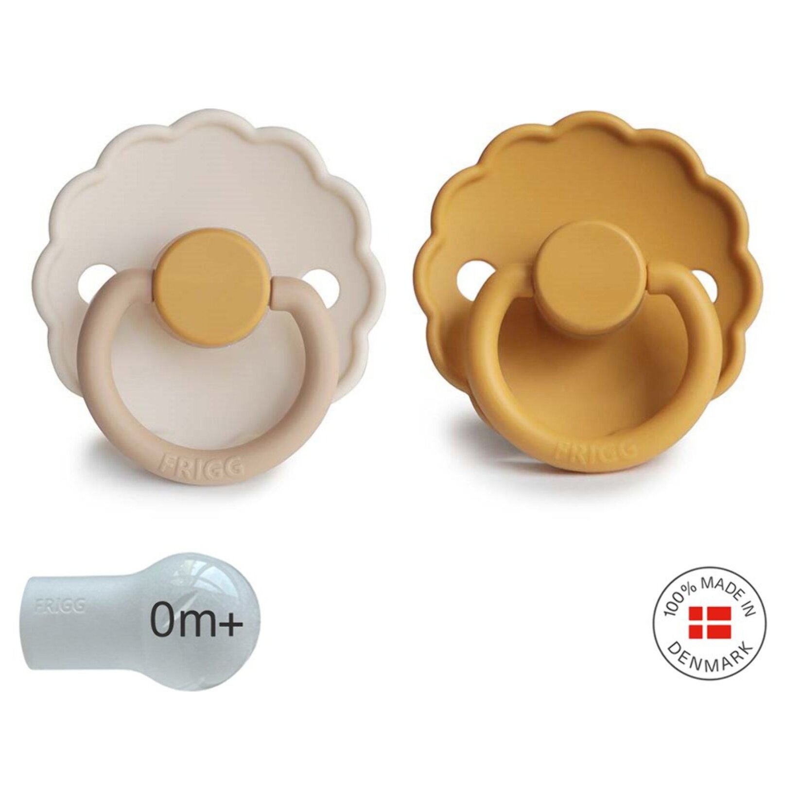 Frigg Pack 2 Chupetes Block Silicona Daisy