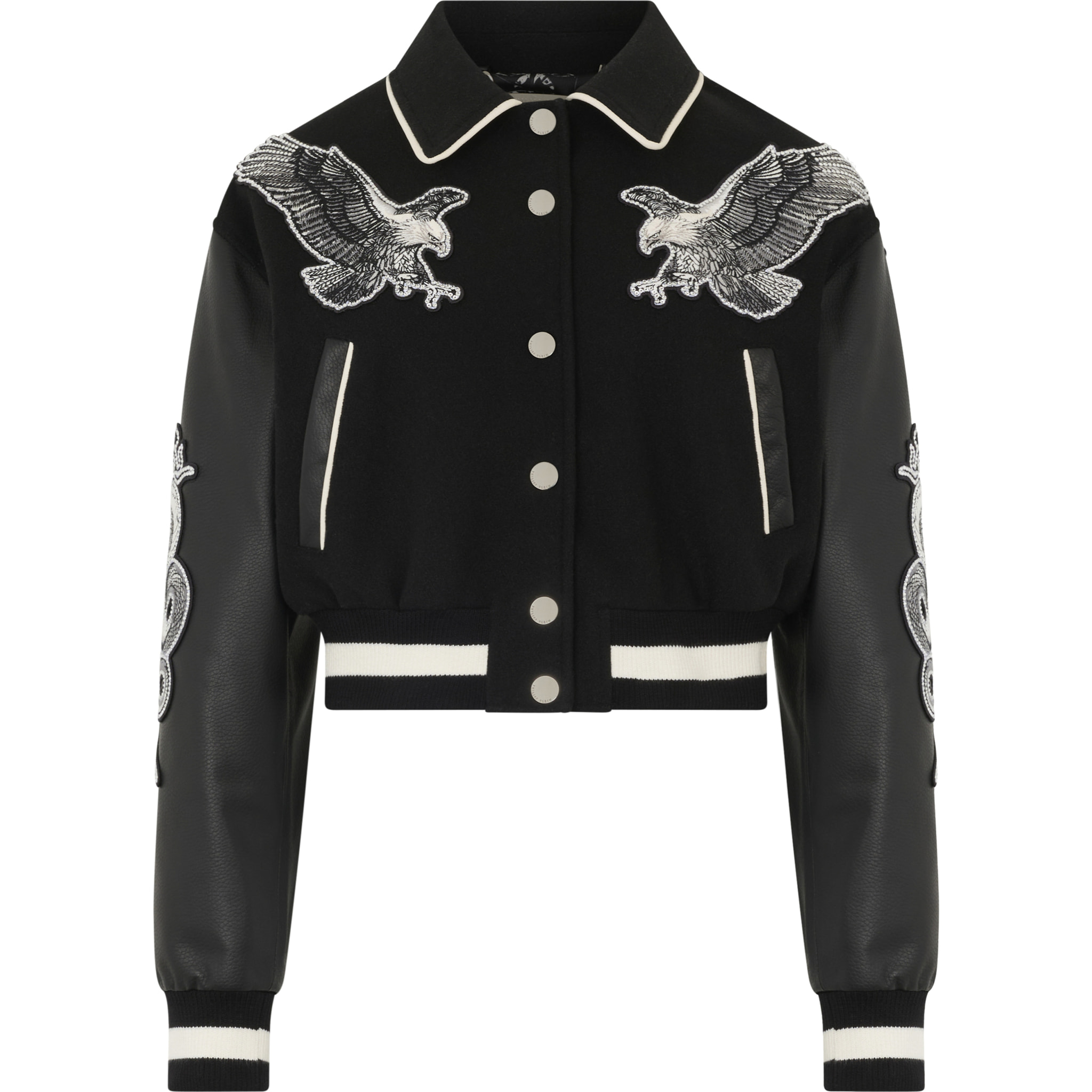 PHILIPP PLEIN Varsity Jacket Tattoo Strass