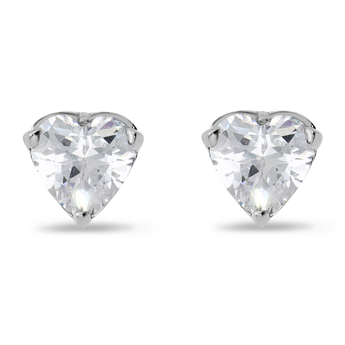 Orecchini Cuore in Argento 925 con Cubic Zirconia