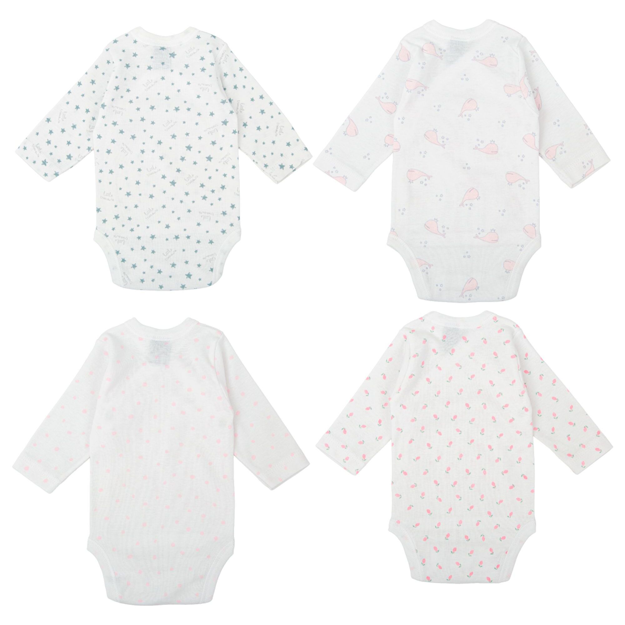 Pack 4 Body Basico Manga Larga