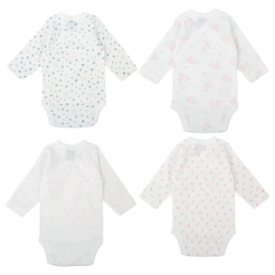 Pack 4 Body Basico Manga Larga