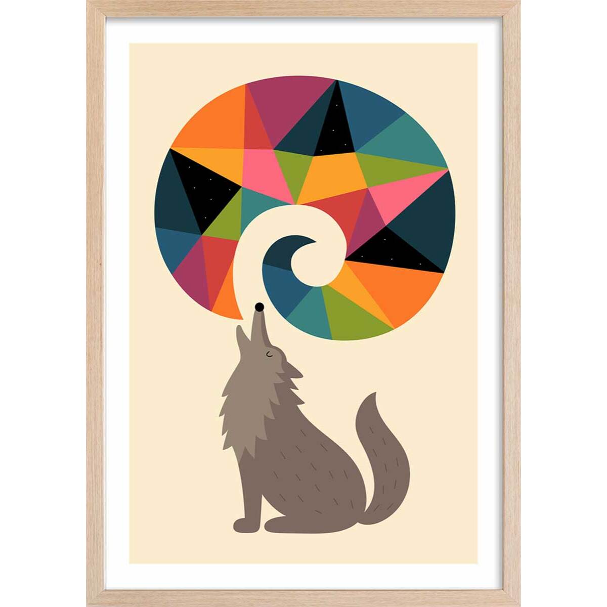 Affiche  woo your dream Affiche + cadre en bois - Chêne