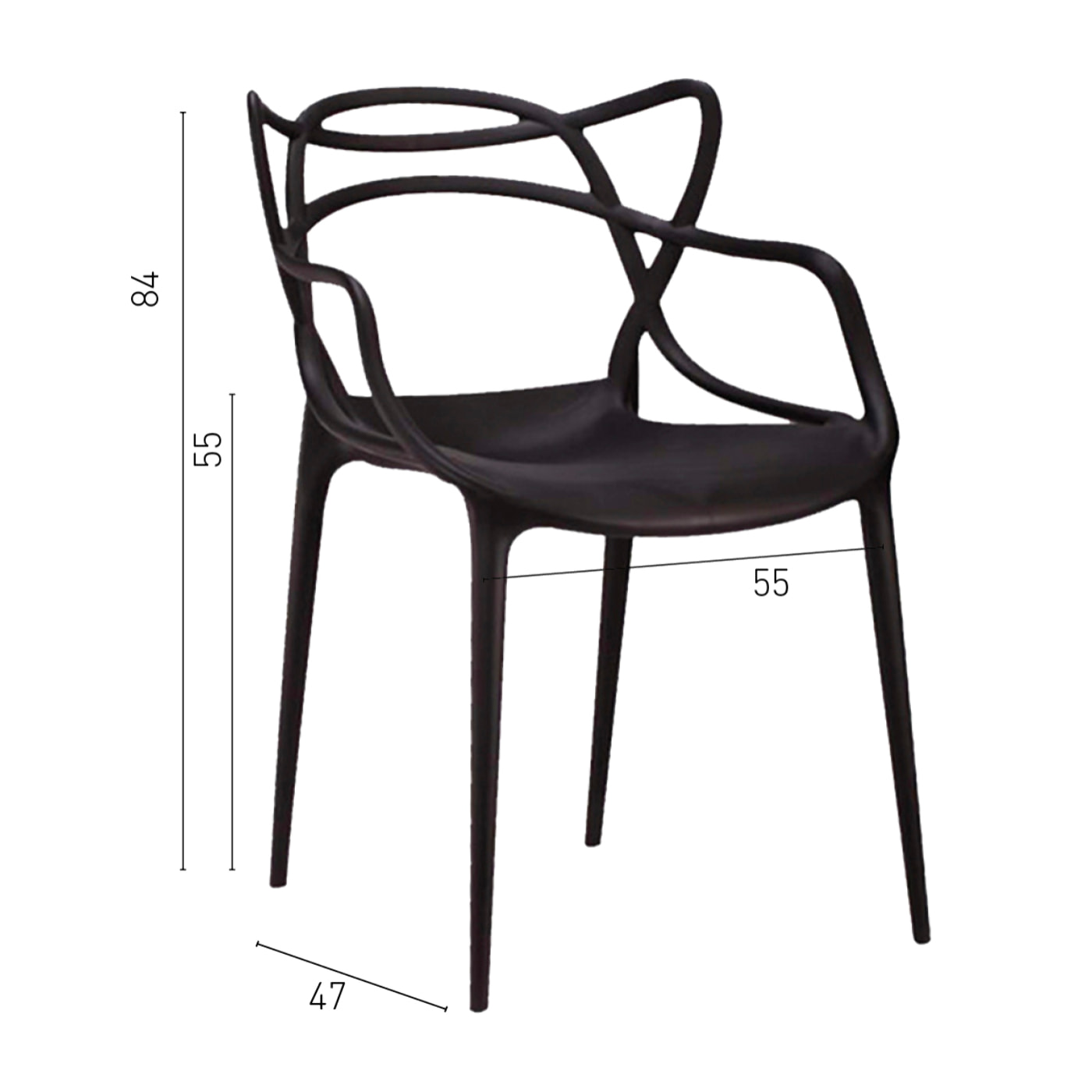 Silla Thonet Black