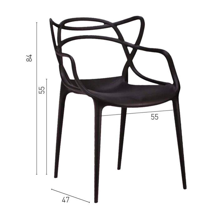 Silla Thonet Black