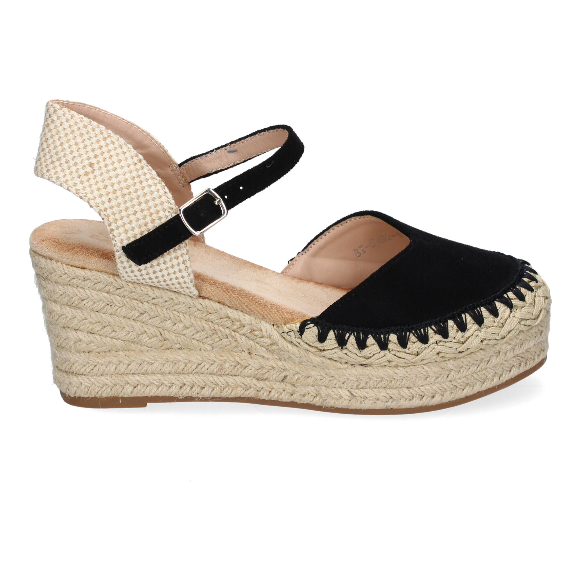 Sandalia de Cuña de Yute para Mujer, Comodas y Elegantes con Detalles Trenzados