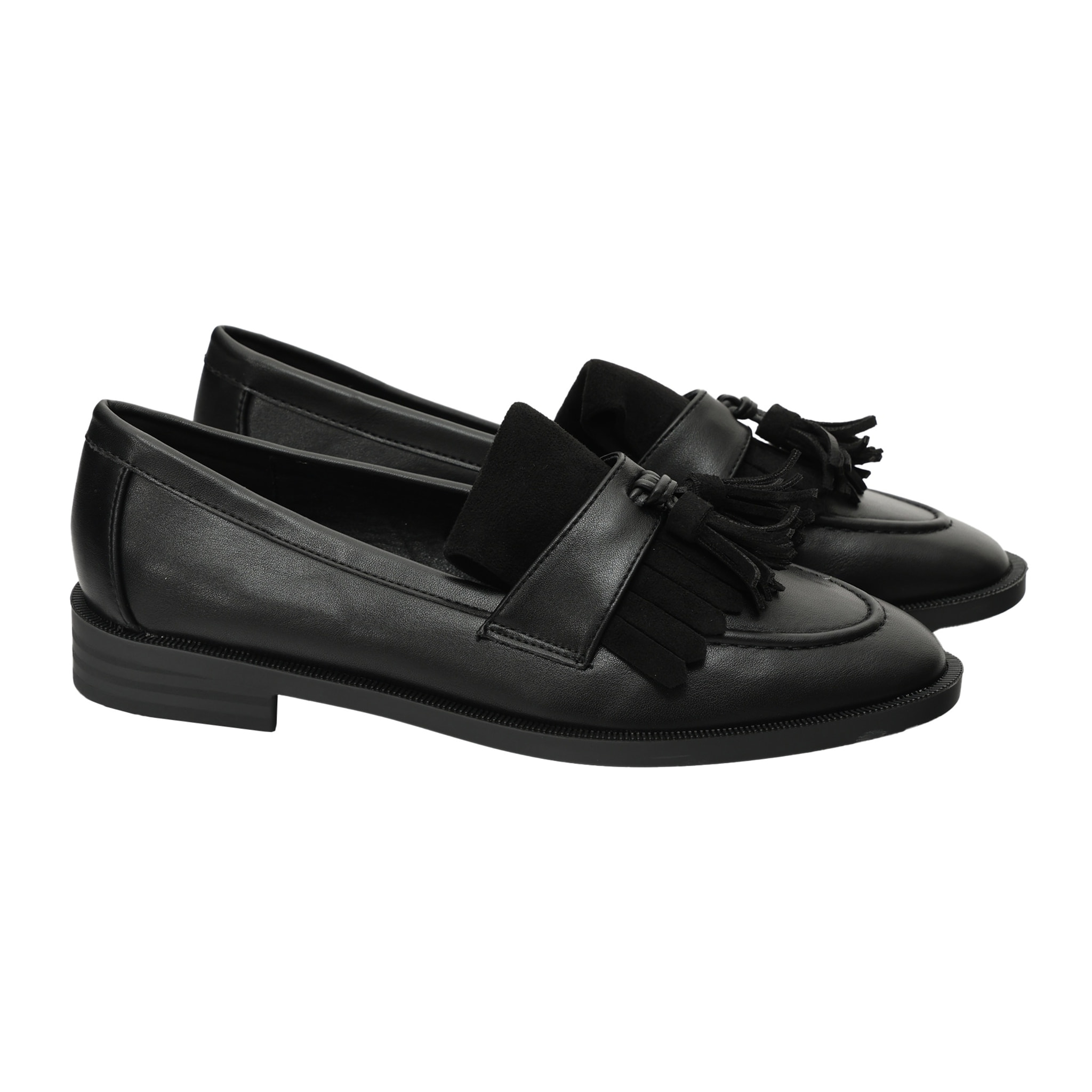 Mocassino con frange - tacco 2,5 cm