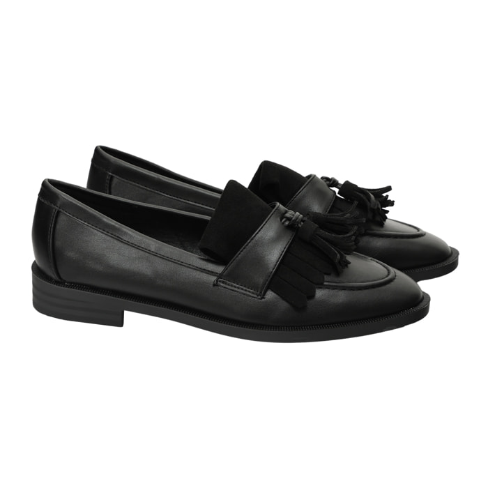 Mocassino con frange - tacco 2,5 cm