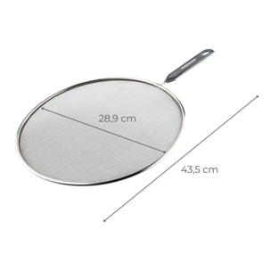 Lot de 2 couvercles 43,5/28,9 cm en inox et plastique avec 2 ustensiles de cuisine Fackelmann Basic