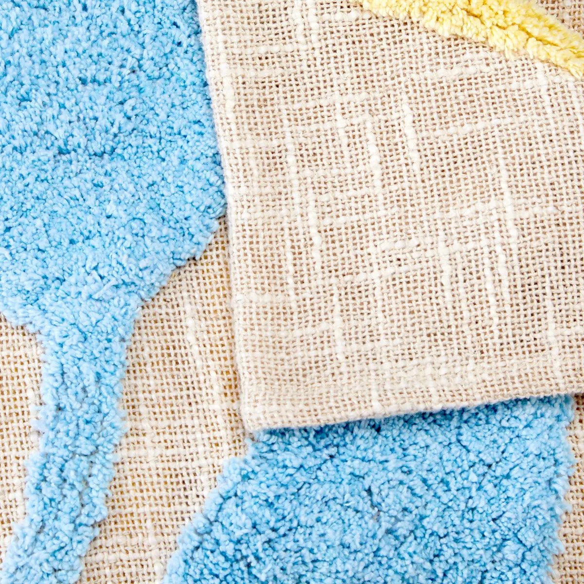 Dessus de lit Fleurs sauvages 260x240xcm motif tufté coton