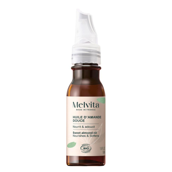 Huile d'Amande Douce  - Hydratante & Adoucissante 50 ml