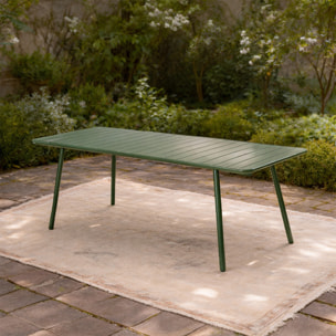 Table de jardin 8-10 places 200cm verte EVORA