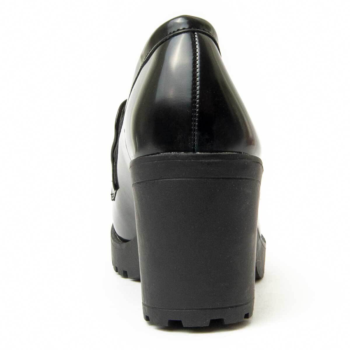 Mocasines De Tacón - Negro - Altura: 7 Cm