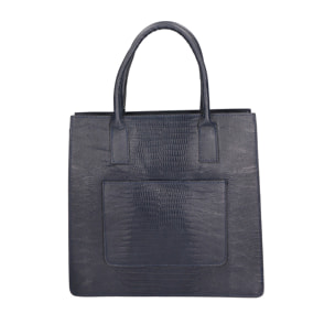 Borsa a mano da donna - Modello Giulia - Vera pelle effetto cocco - 30.0 x 28.0 x 10.0 cm