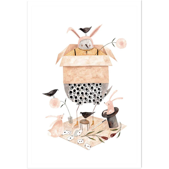 Affiche enfant tour de magie  Affiche seule