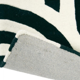 Tapis salon et chambre fait à la main en laine motif seventies