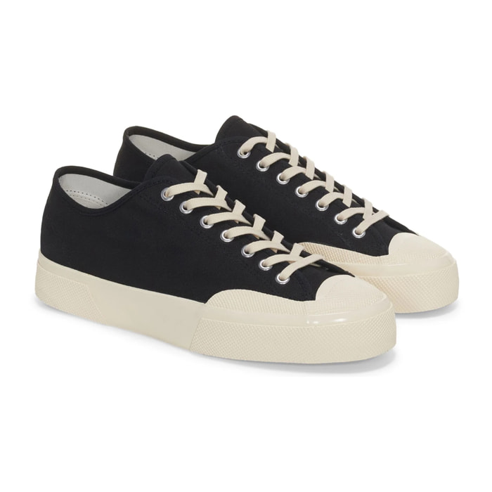 Superga - Sneakers Uomo Donna Nero - 2432 WORKS LOW CUT COTTON CANVAS