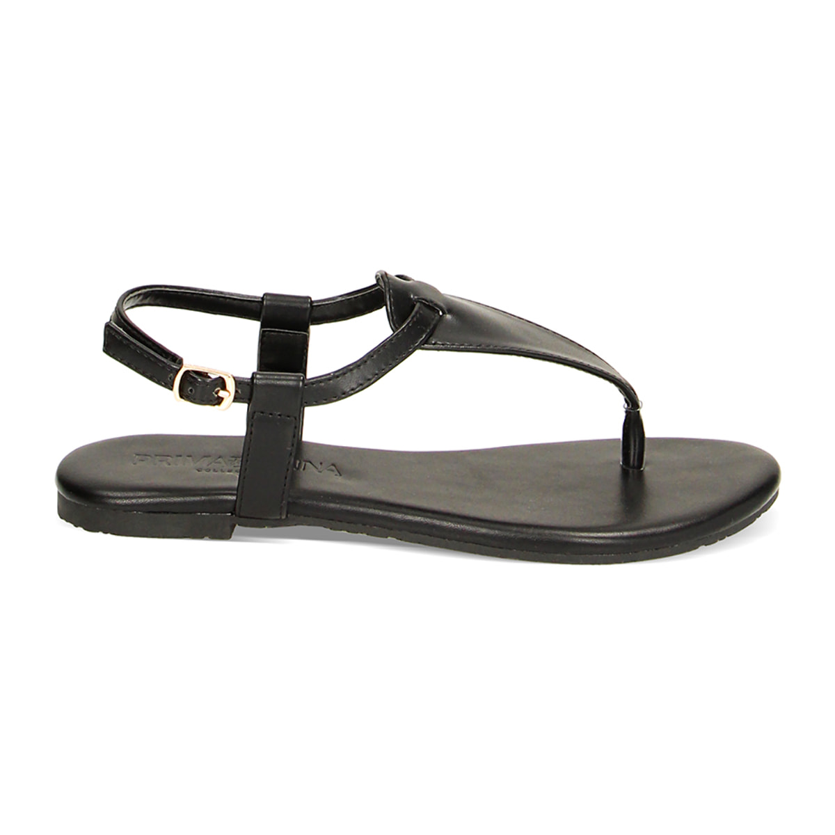 Sandalias planas negras