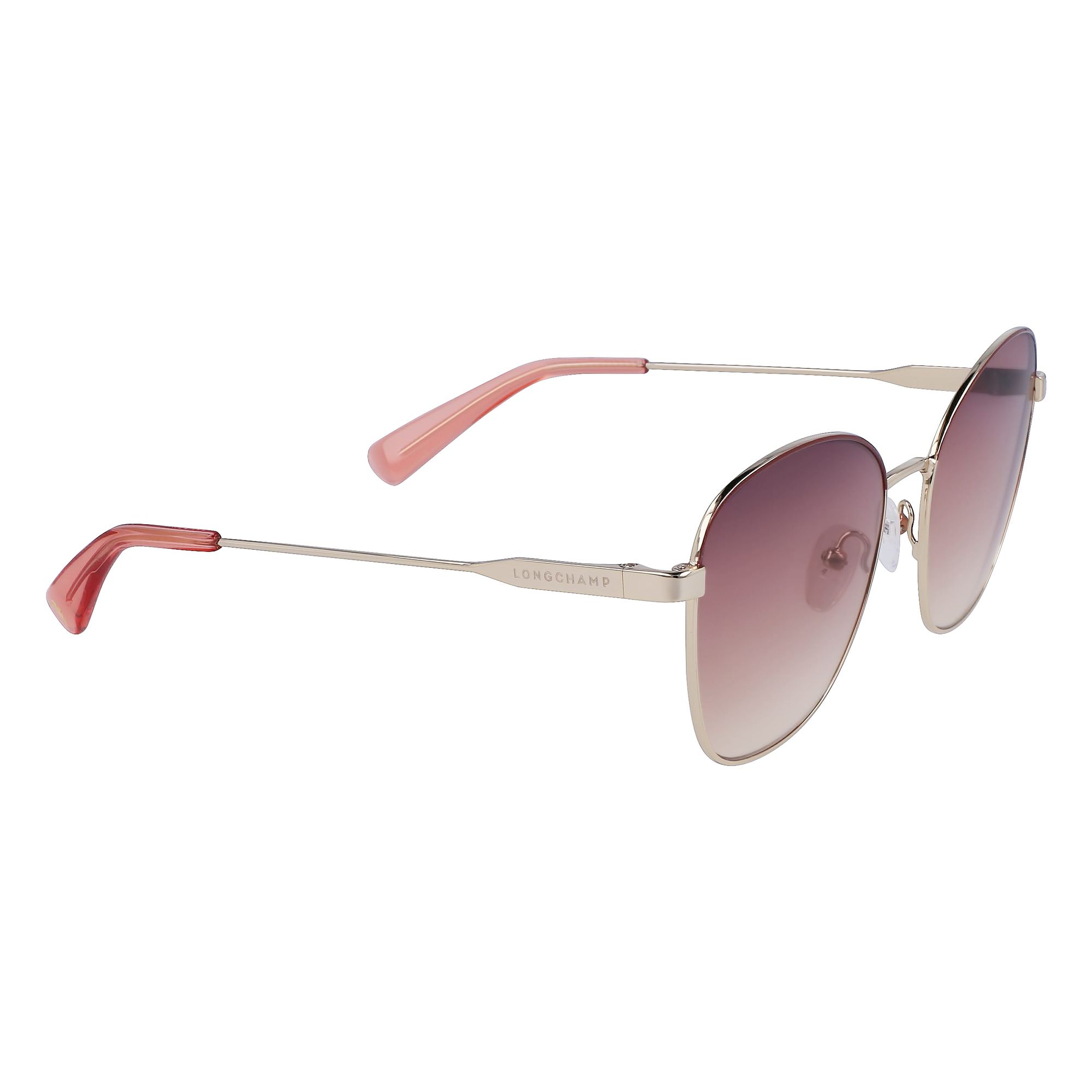 Longchamp - lunettes de soleil - argenté - Couleur des verres : rose - indice solaire : cat. 2