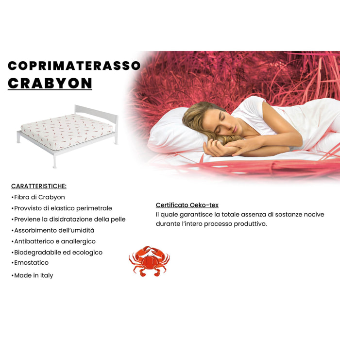 COPRIMATERASSO CRABYON MADE IN ITALY- PIAZA E MEZZA