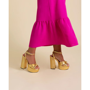 Sandalias de mujer con tacón y plataforma