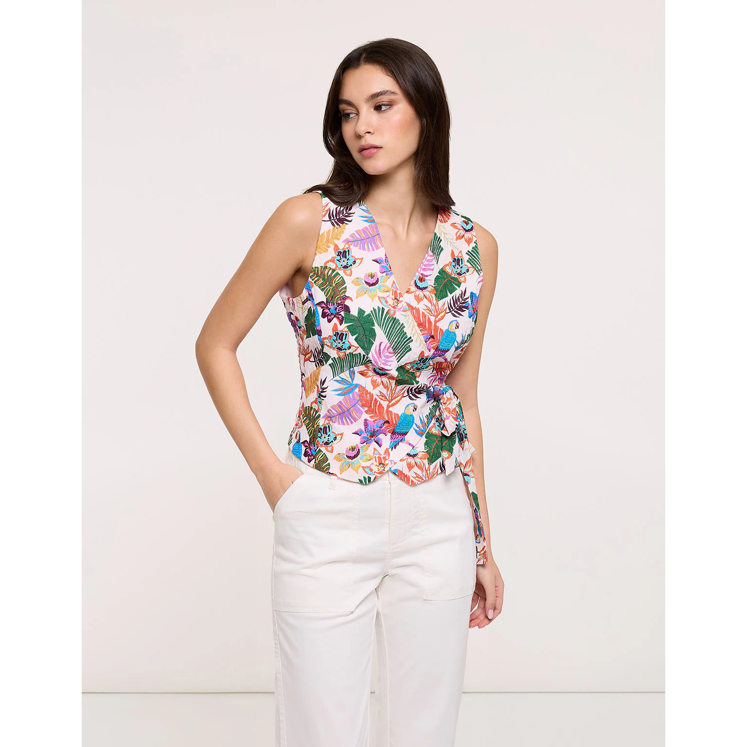 Top Chaleco con Lazo - Calura