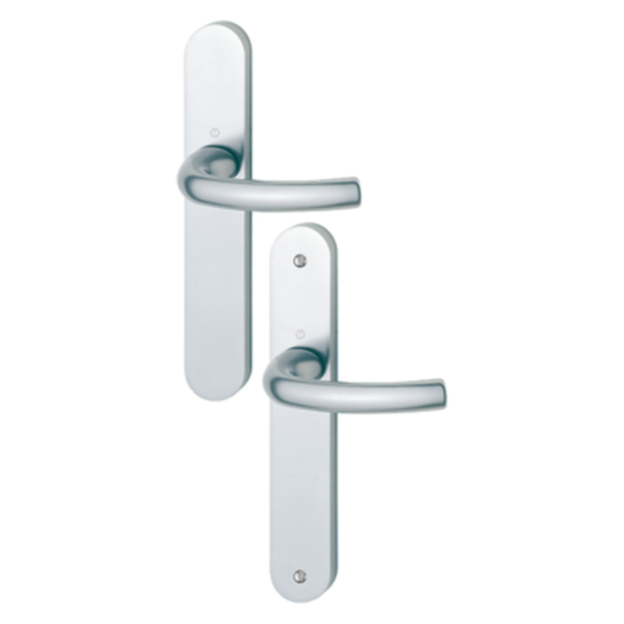 Ensemble de porte Tokyo HOPPE - Bec de cane - Argent F1 - 1710/300M - 1787554