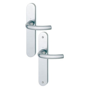 Ensemble de porte Tokyo HOPPE - Bec de cane - Argent F1 - 1710/300M - 1787554