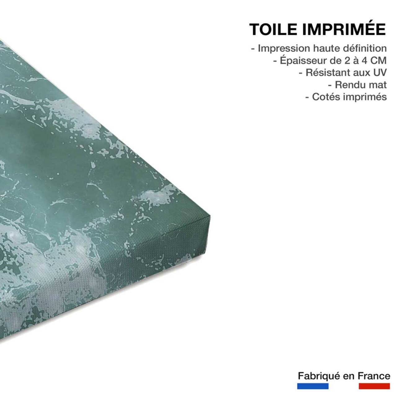 Tableau surfeur perdu Toile imprimée