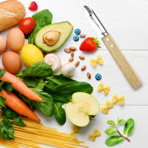 Ensemble de 4 Eplucheurs Econome Nature 16 cm Nirosta