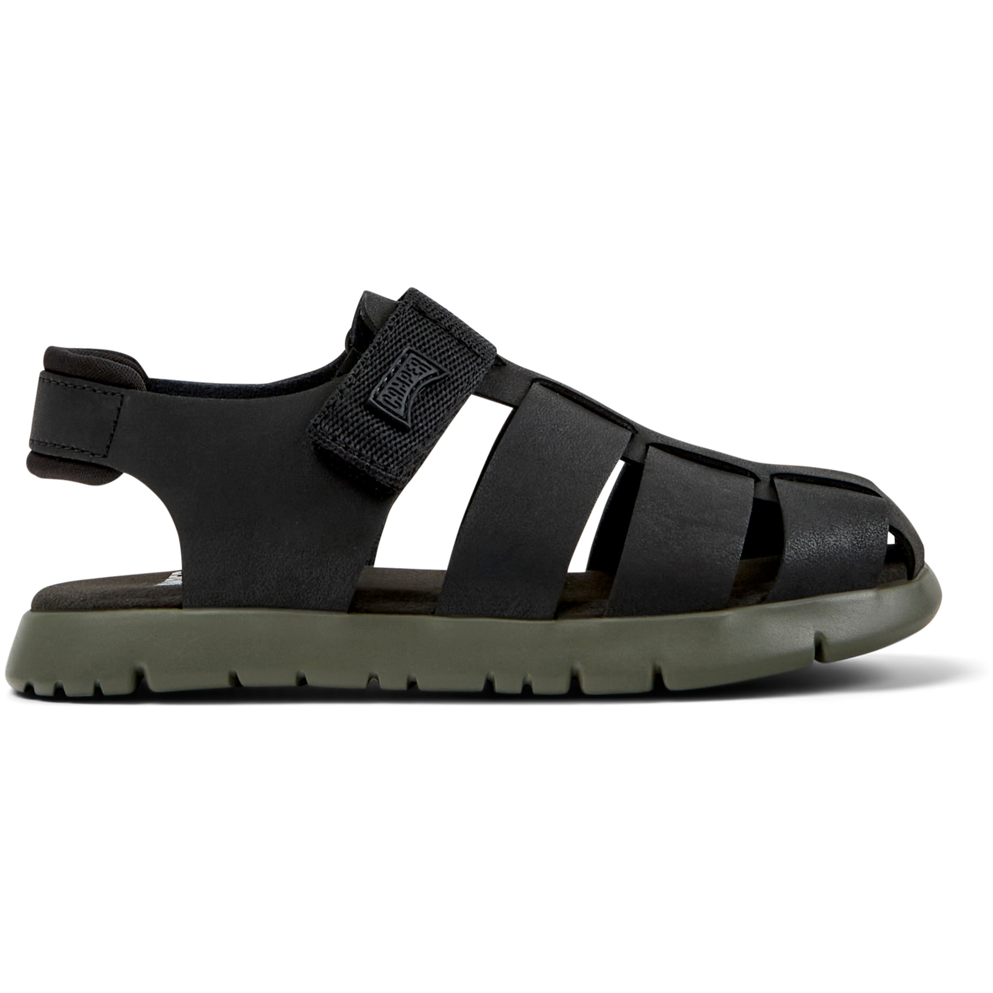 Sandalias - CAMPER Oruga Sandal - Negro - Piel de ante