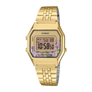 Reloj Casio LA680WGA-4C Mujer Digital Cuarzo con Correa de Acero inoxidable