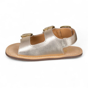 SANDALIA BAREFOOT PIEL CHETTO TIPO BIO ORO