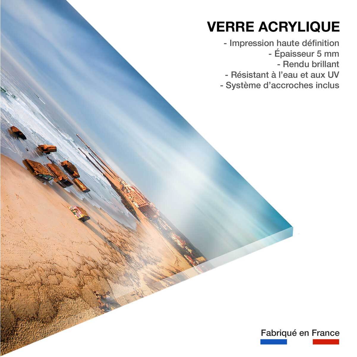 Tableau capbreton sud blocos vue du ciel Tableau plexiglas