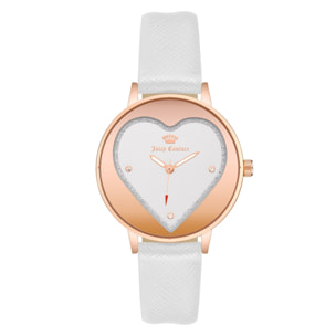 Reloj Juicy Couture JC1234RGWT Mujer Analogico Cuarzo con Correa de Polipiel