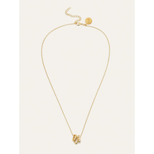 Collana Family Acciao Placcato Oro