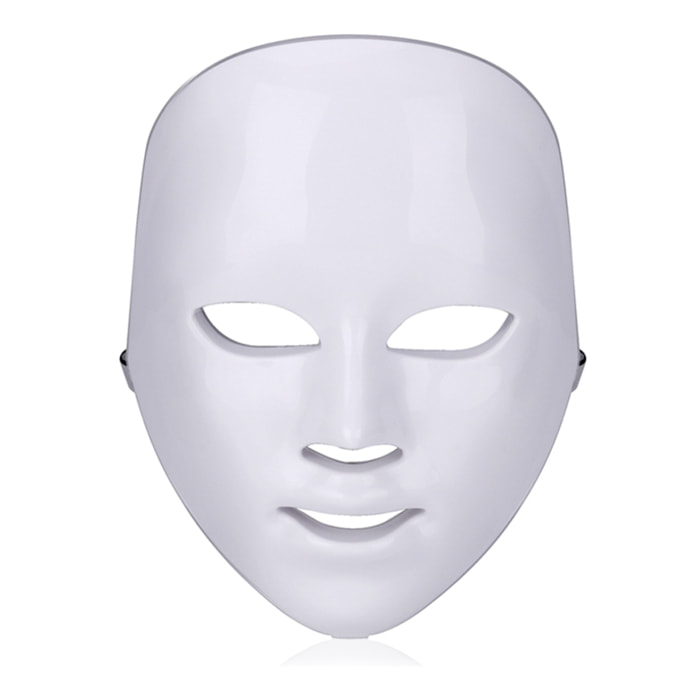 Máscara LED fotónica de siete colores. Cuidado facial, anti edad, rejuvenecimiento de la piel.
