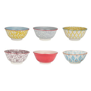 Lot de 6 grands bols design 1, SABAE