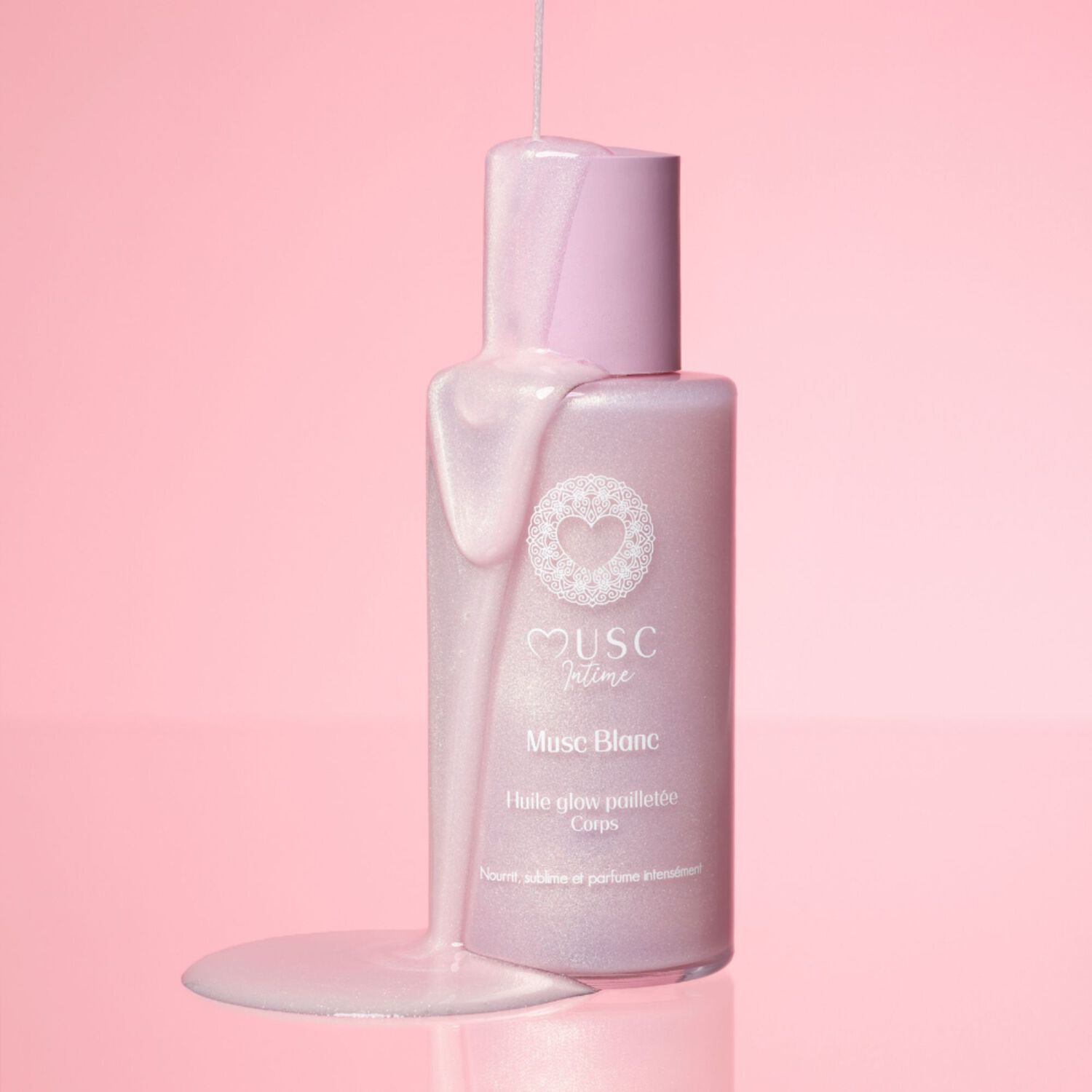 Musc Blanc - Huile Glow Pailletée Corps 100 ml