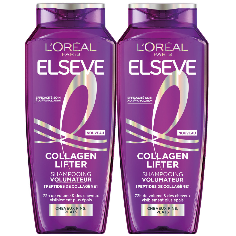 L'Oréal Paris Elseve Collagen Lifter Lot de 2 Shampooing Volumateur 250ml