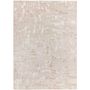 BARESA Alfombra abstracta con relieve en tonos beige, varias medidas disponibles