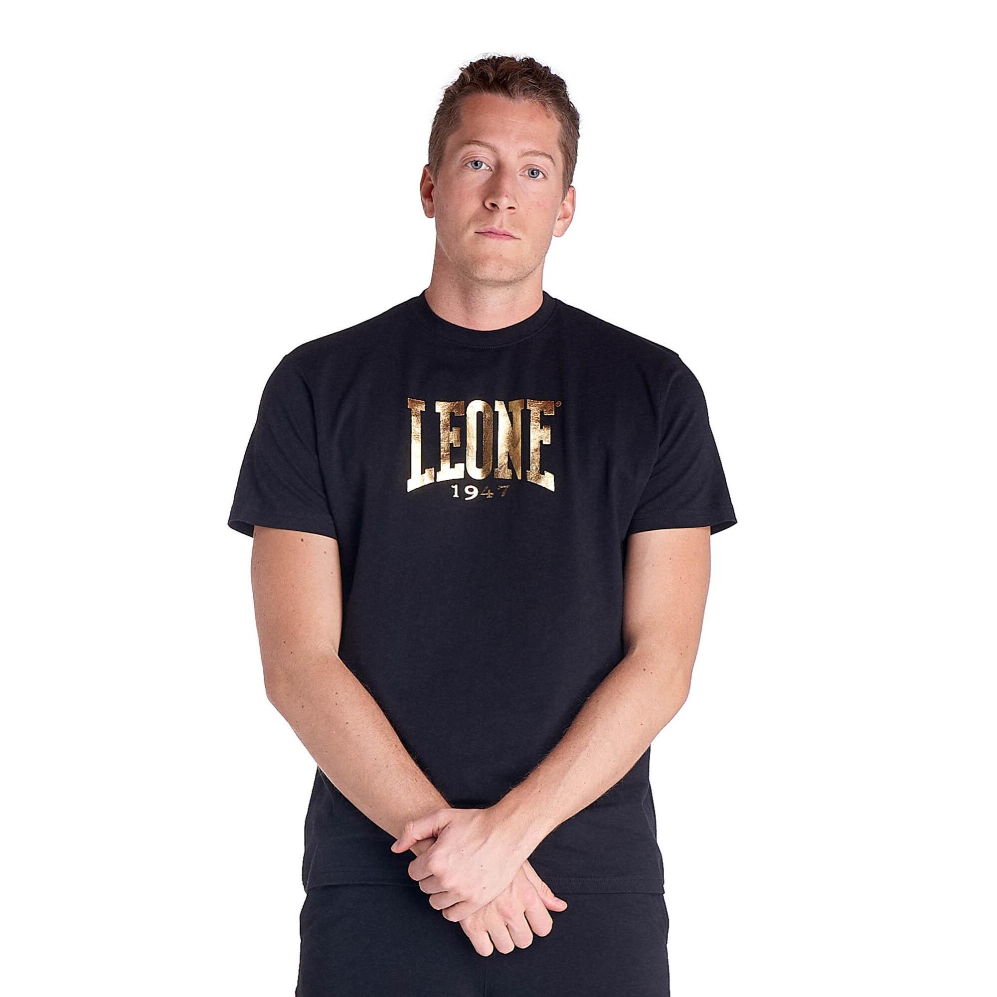 T-shirt uomo logo grande GOLD