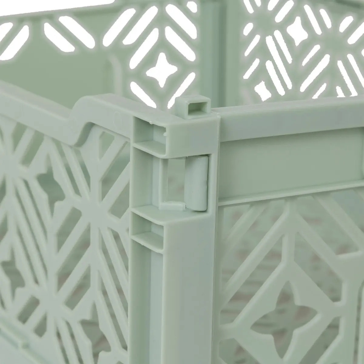 Cagette pliante "Arry" vert clair 40x30x15cm