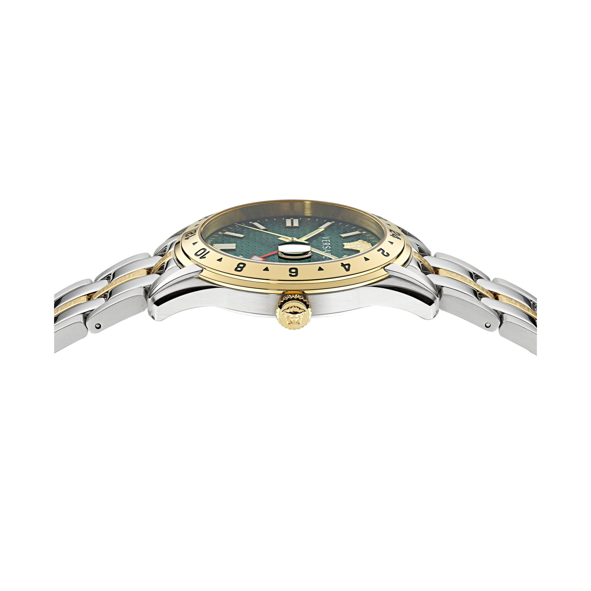Versace Reloj Analógico De Cuarzo Greca Time Gmt