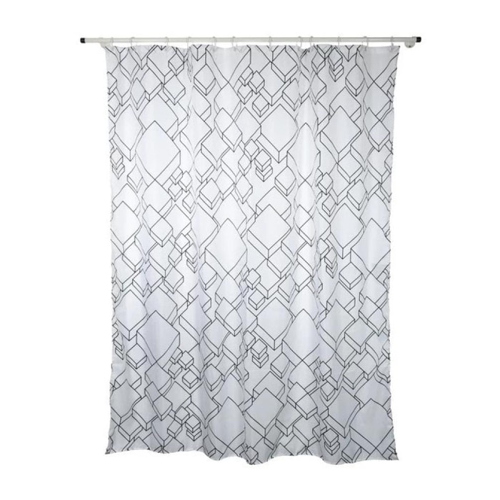 Rideau de douche Polyester PEER 180x180cm Blanc Spirella