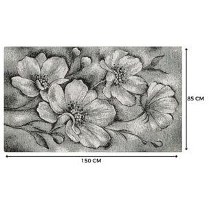 Tappeto Jacquard Ideale Salotto Camera Ingresso Made In Italy Antiscivolo, Lavabile, Morbido Disegno Asturia Grigio By Suardi