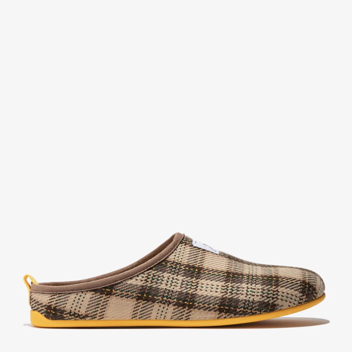 Zapatillas de Casa Mercredy Slipper Tartan Beige D.Franklin